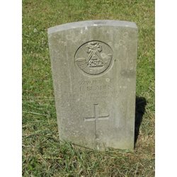 Headstone for Private Edwin Blades