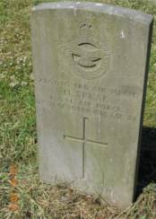 Headstone for Air Mechanic Harold Speak